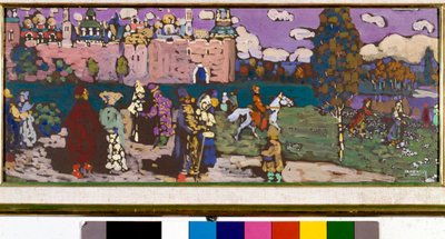Russische Szene von Wassily Kandinsky
